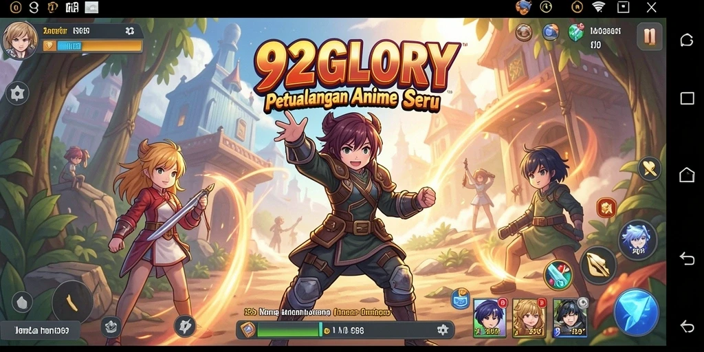 Tangkapan layar gameplay seru dari 92GLORY