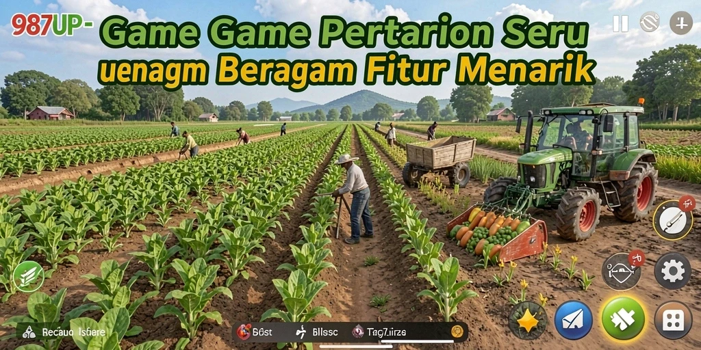 Screenshot gameplay 987UP menunjukkan pengalaman bertani yang seru dan menarik.
