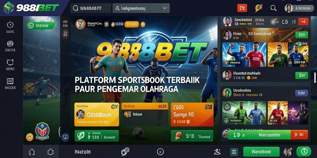 Screenshot gameplay 988BET menampilkan antarmuka taruhan olahraga yang menarik.