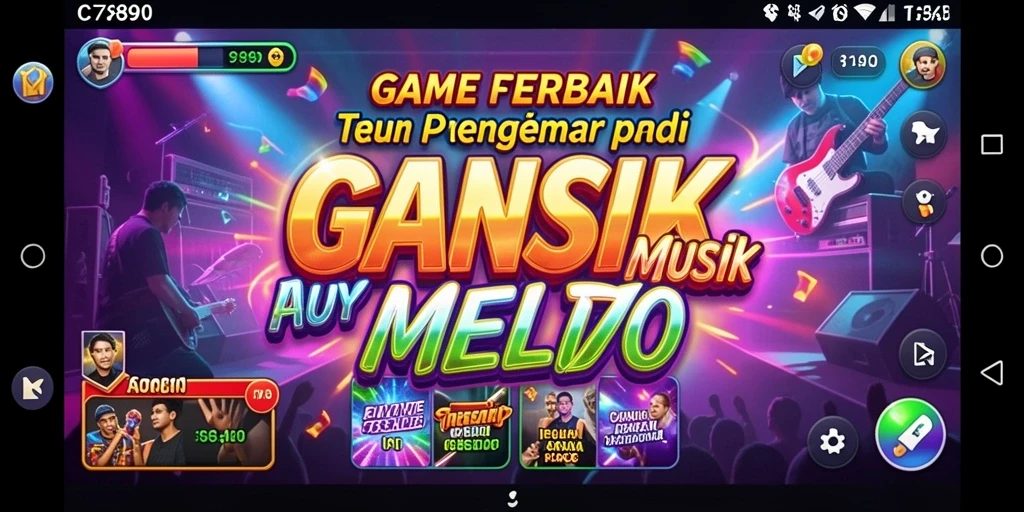 Tampilan gameplay C7890 yang menarik dan penuh warna.
