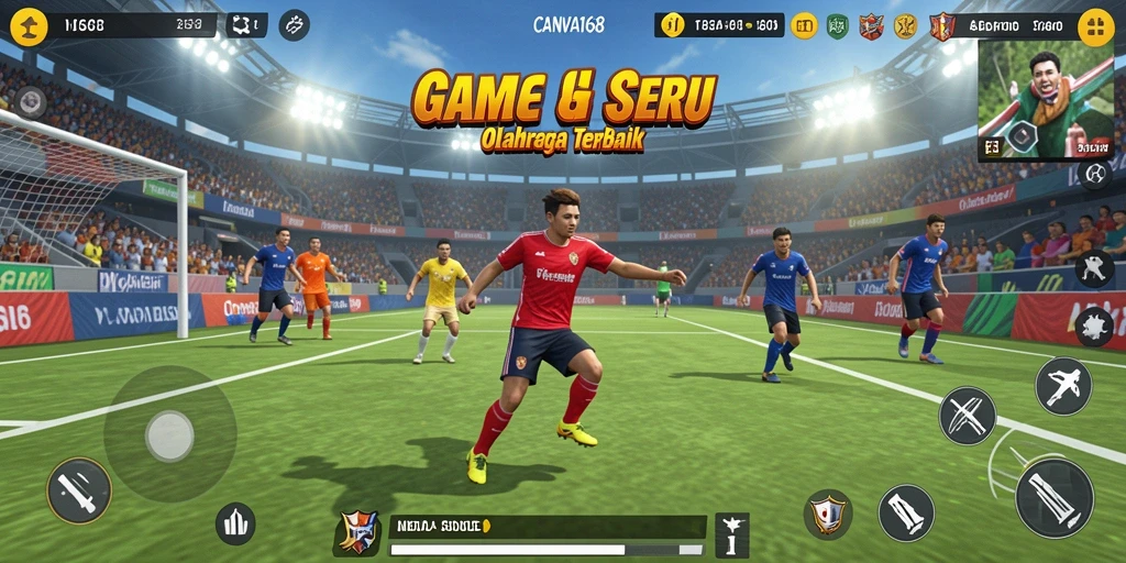 Gameplay seru dalam <strong>CANVA168</strong> menampilkan banyak aksi olahraga.