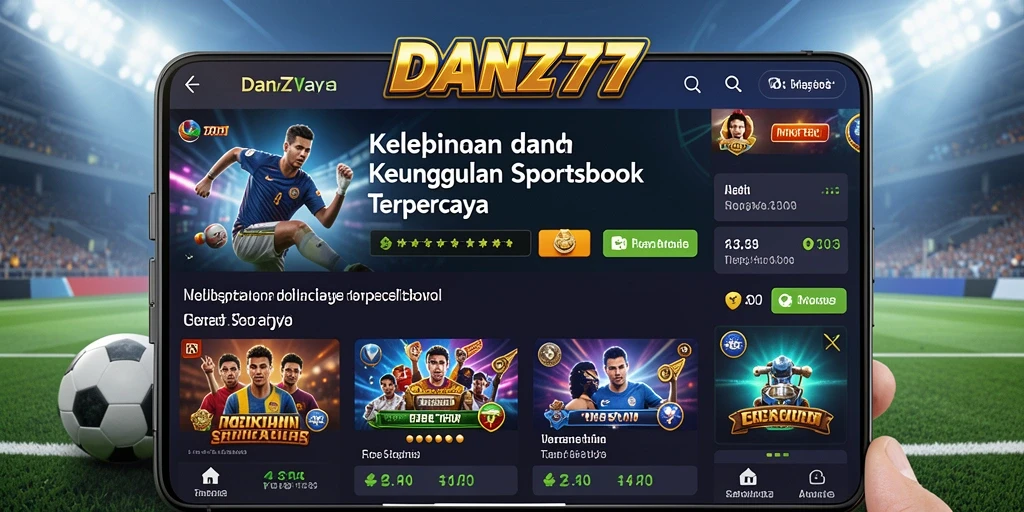 Tampilan gameplay Sportsbook yang menarik dan interaktif di DAN777.