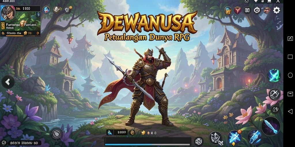 Tampilan gameplay RPG yang mendebarkan di DEWANUSA.