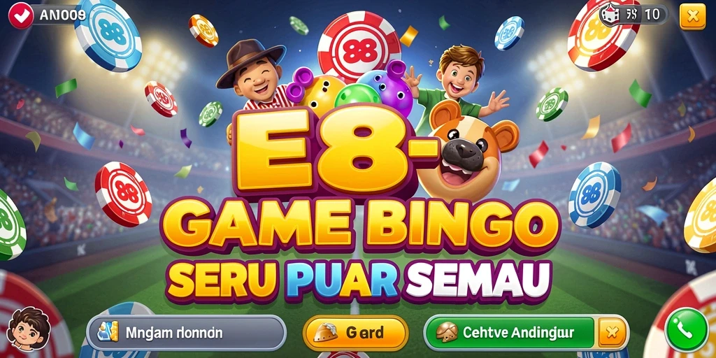 Screenshot E88 menampilkan gameplay Bingo yang menarik dan interaktif.