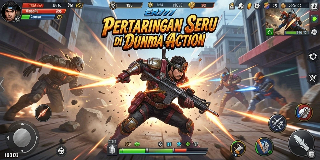 Gameplay Action seru dengan grafik menawan dan pertarungan intens.
