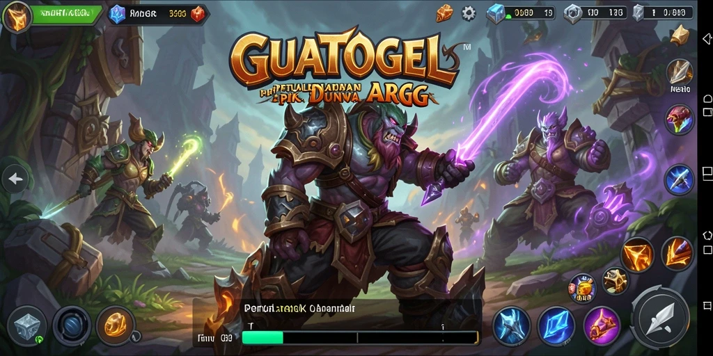 Tampilan menakjubkan dari gameplay ARPG GUATOGEL yang penuh aksi.