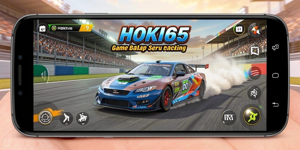 Tampilan gameplay HOKI65 menunjukkan balapan seru dan grafis memukau.