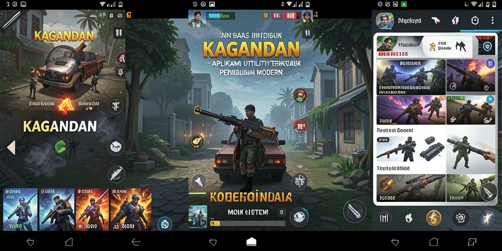 Screenshot dari <strong>KAGANDAN</strong> menunjukkan fitur pengelolaan aplikasi yang intuitif.