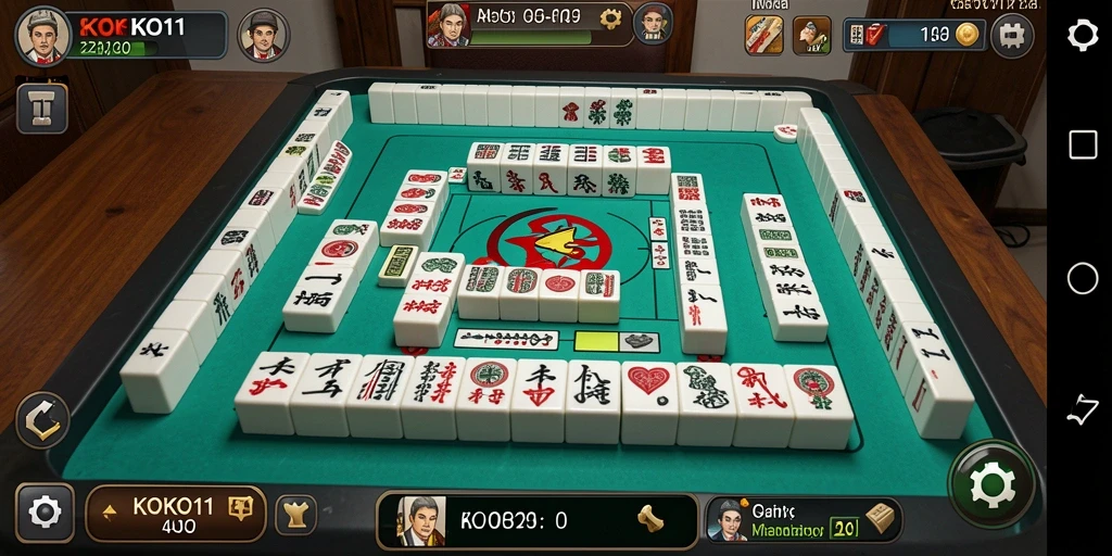 Screenshot KOKO11 menampilkan gameplay Mahjong yang seru dan penuh warna.