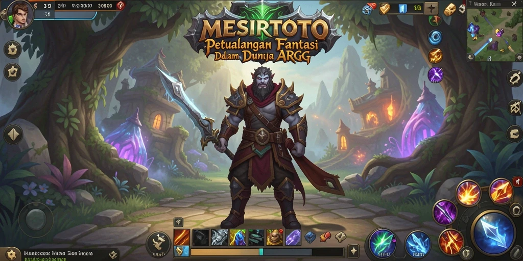 Tangkapan layar menampilkan aksi seru dalam permainan ARPG MESIRTOTO.