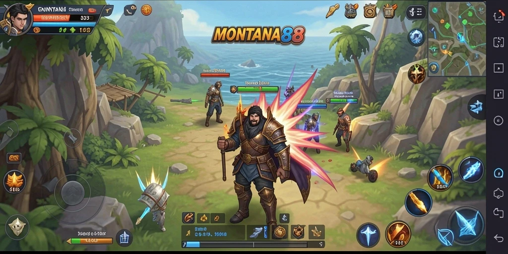 Tampilan gameplay menarik di MONTANA88 dengan pertarungan strategis.