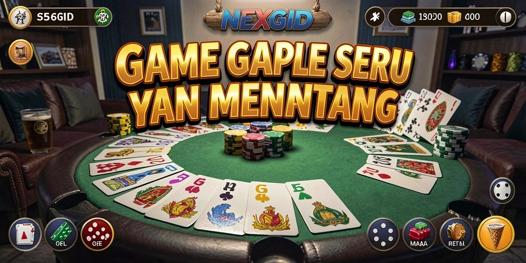 Gameplay seru dan interaktif dalam NEXGID, permainan Gaple yang mengasyikkan.