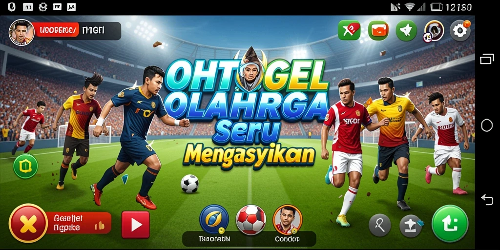 Screenshot gameplay OHTOGEL dengan aksi olahraga yang menegangkan.