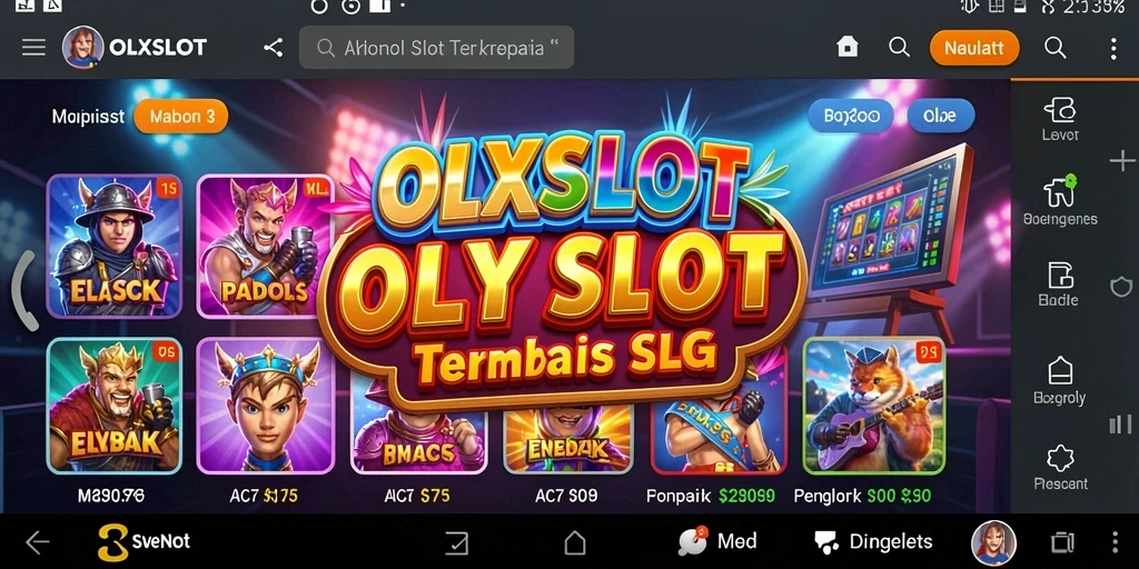 Tampilan gameplay OLXSLOT yang menarik dan penuh warna.