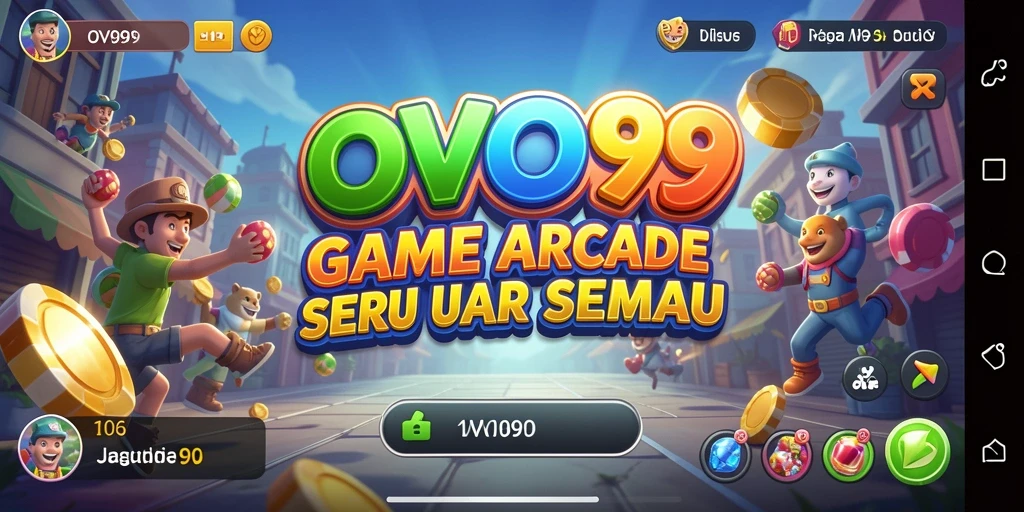 Screenshot OVO99 menampilkan aksi gameplay Arcade yang seru dan mendebarkan.