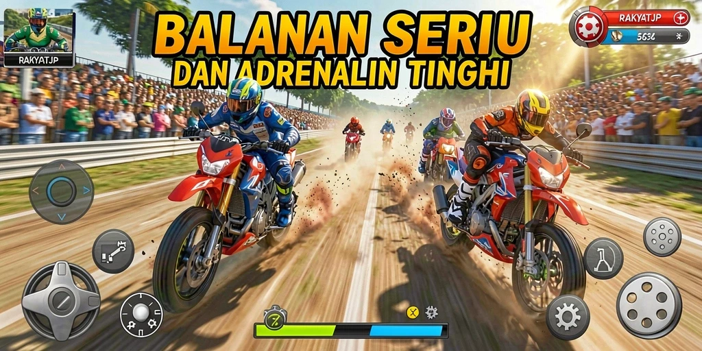 Gameplay seru dan mendebarkan dari RAKYATJP.