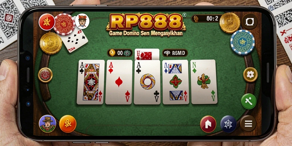 Tangkapan layar gameplay seru RP888 dengan aksi domino yang menarik.