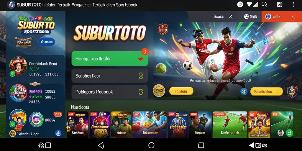 Tampilan gameplay SPORTSBOOK dari SUBURTOTO yang mendebarkan.