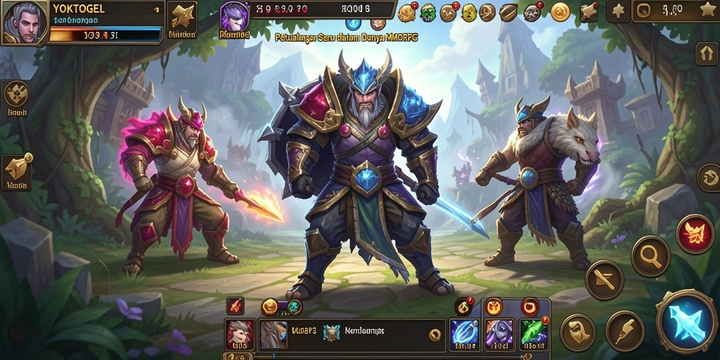Tangkapan layar gameplay YOKTOGEL yang menunjukkan aksi seru di dunia MMORPG.