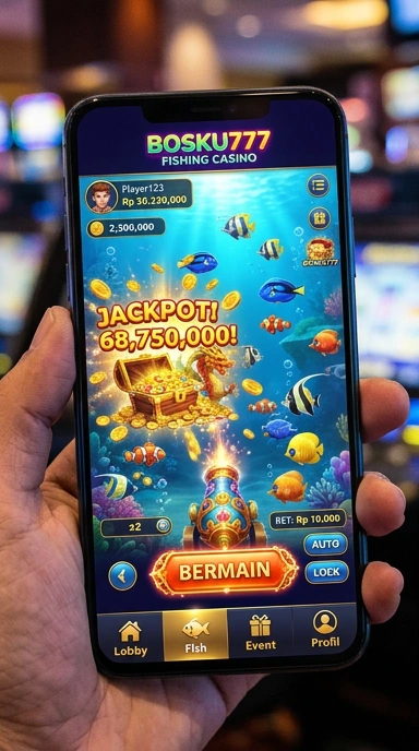 Screenshot aplikasi bosku777 saat proses unduh berlangsung, tampak cepat dan efisien.